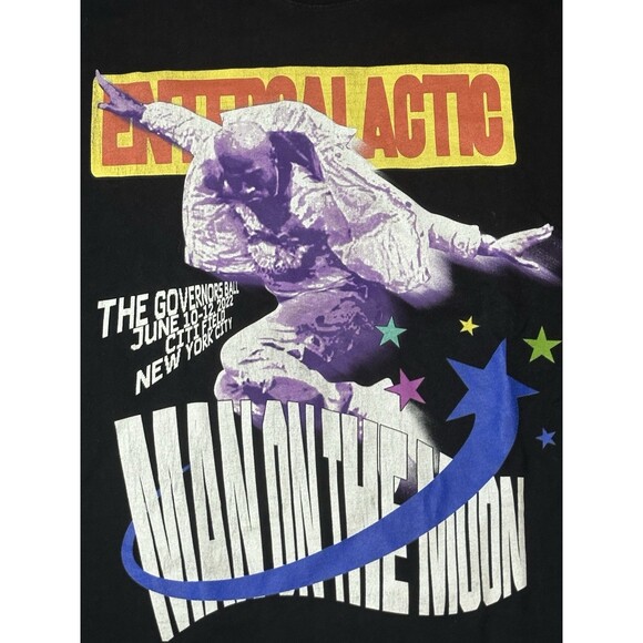 2022 Kid Cudi Governors Ball Festival Entergalactic Man on the Moon NYC T Shirt - Picture 2 of 4